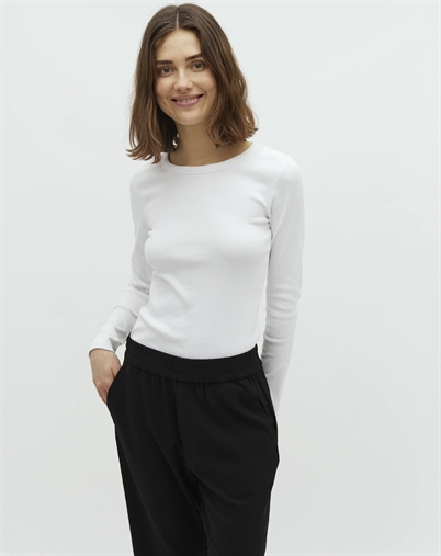 Mbym - Otis Langærmet Trøje - White 